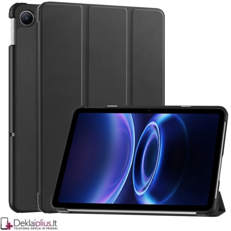 Dirbtinės odos atverčiamas dėklas - juodas (Xiaomi Redmi Pad 2 (9.7) Dirbtinės odos atverčiamas dėklas - juodas (Xiaomi Redmi Pad 2 (9.7)